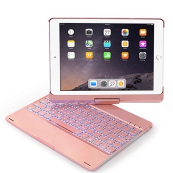 iPad Keyboard Case Wireless Bluetooth 9.7” Backlit Keyboard - Picture 3 of 11